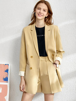 Amii minimalizm wiosna kobiet urząd Lady Blazer kobiety Vneck zbiorniki, spodnie dla kobiet spodenki damskie sprzedawane oddzielnie Blazers 12060909 2